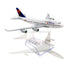 Delta airplane model toy diecast Jet Boeing 747 Passenger plane